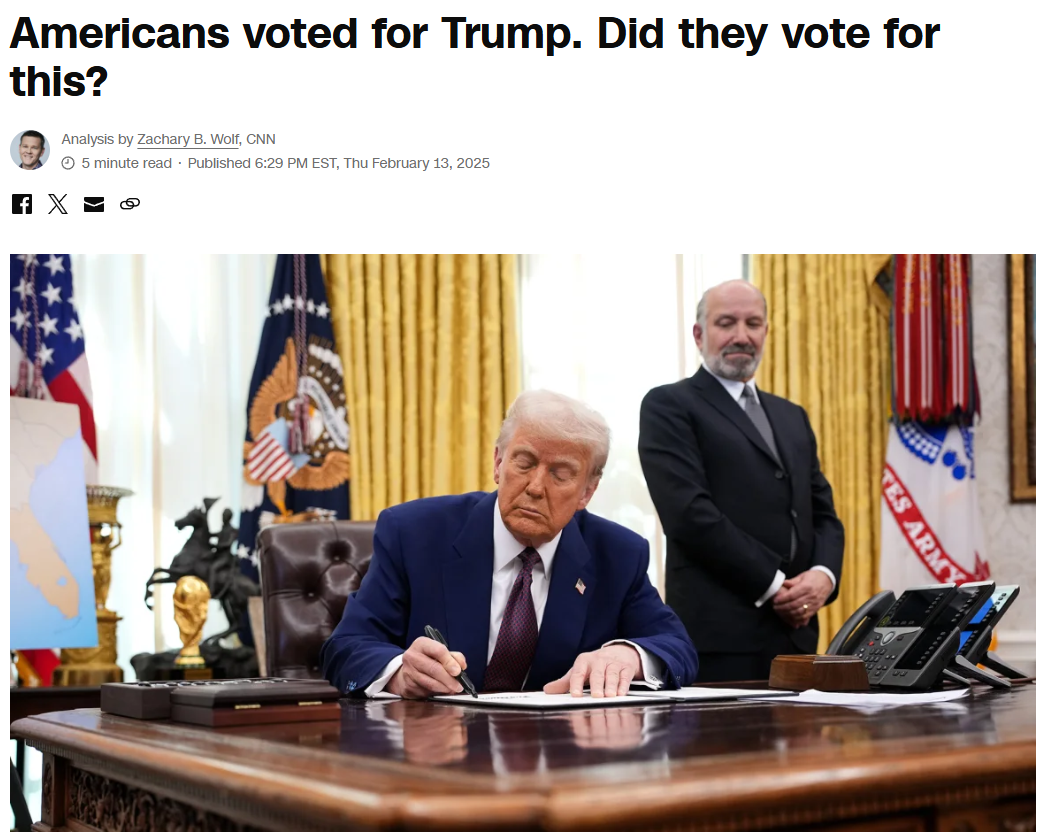 No, Americans definitely didn't cast their votes for him...