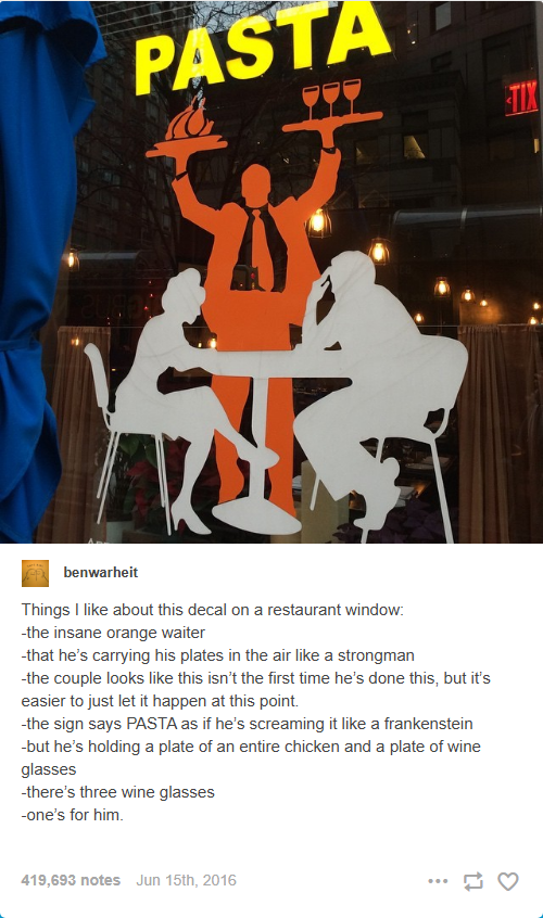 The Quirky Restaurant Window Decal That Caught Everyone's Eye