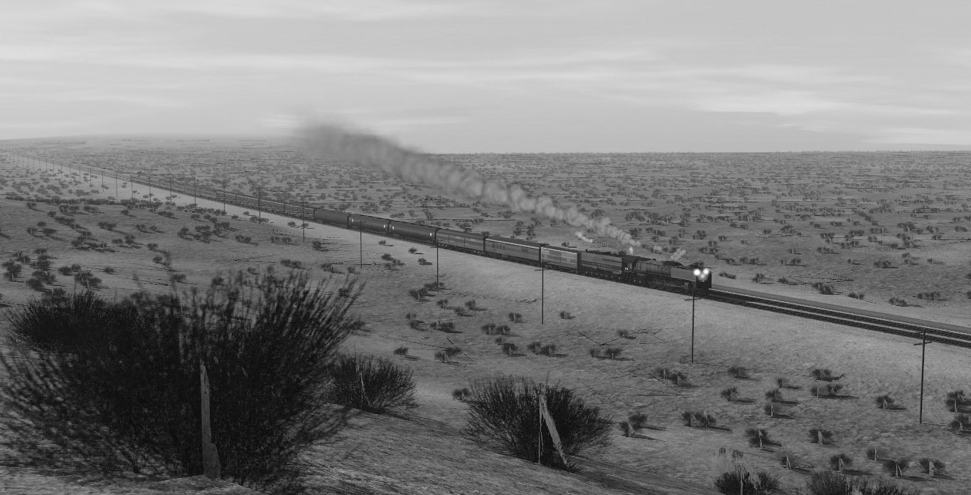 Historic train chase in the Colinas Basin - October 1948