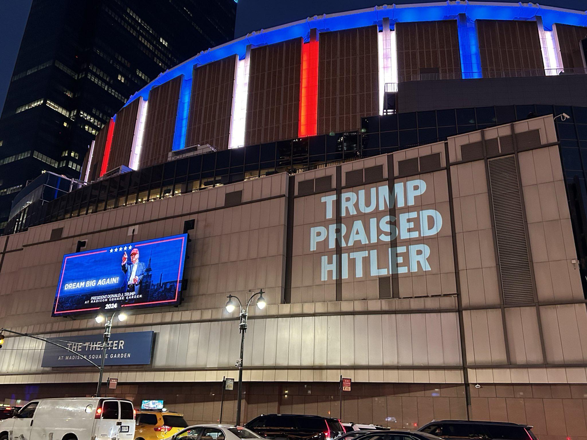 A glimpse outside Madison Square Garden