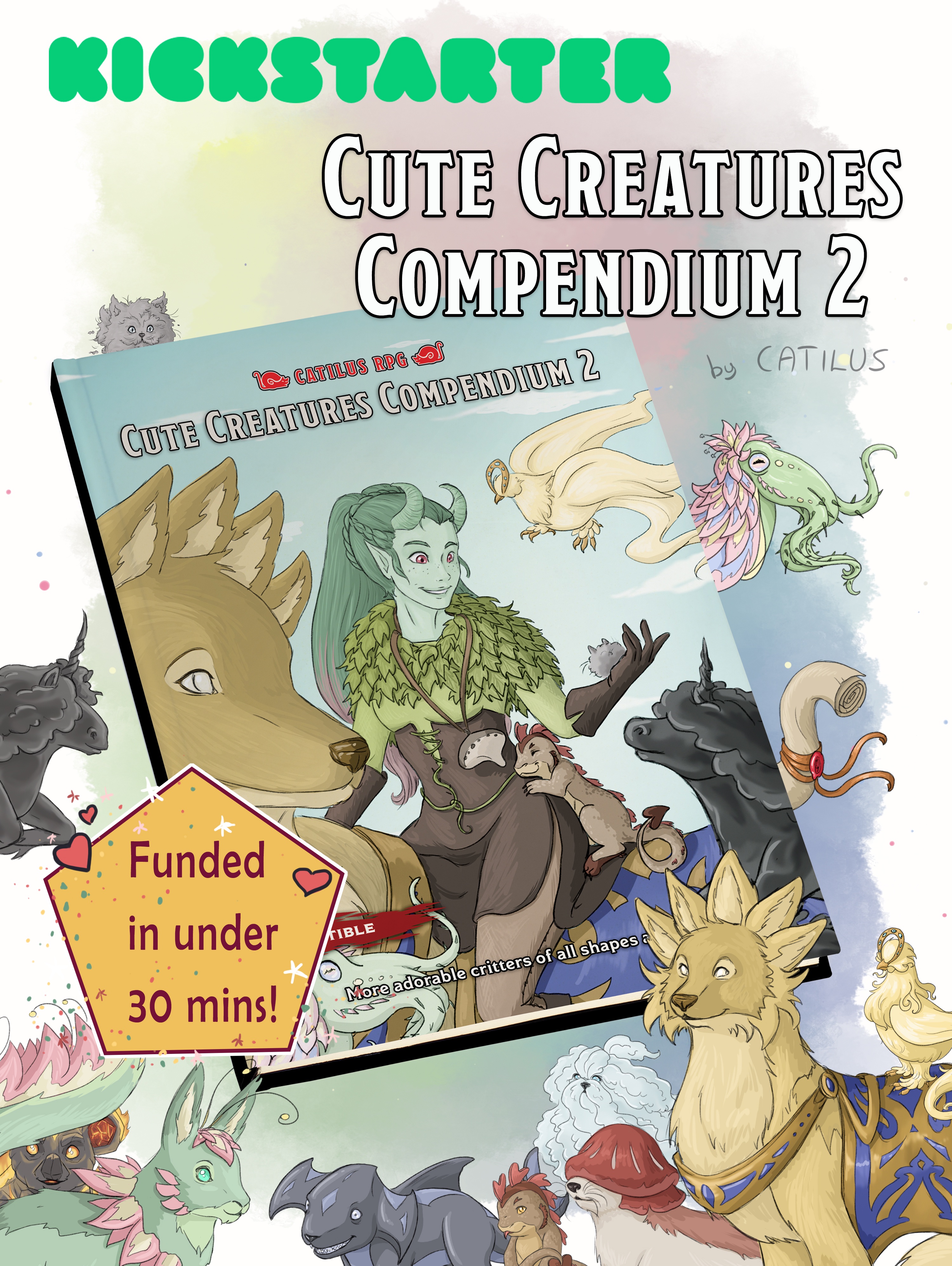 Discover the Adorable Creatures in Cute Creatures Compendium 2 on Kickstarter!