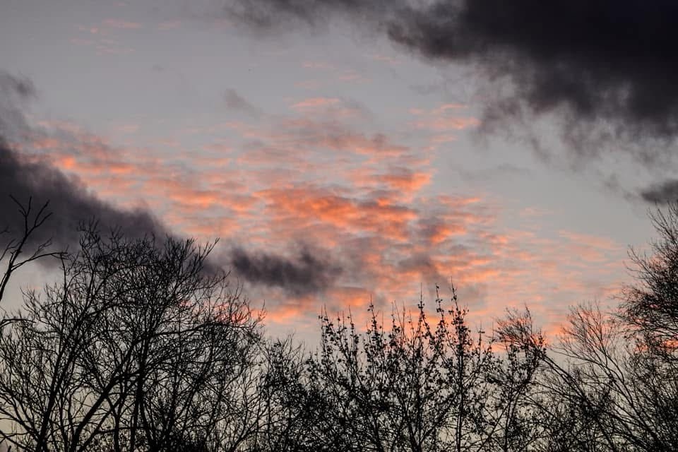 Witness the breathtaking beauty of an orange sky!