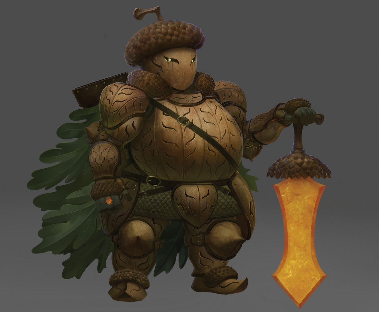 Behold the mighty Acorn Knight!