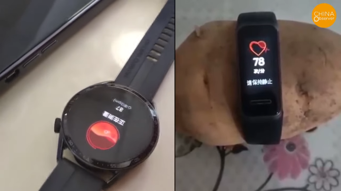 Huawei's Smart Watch now tracking potato heartbeats!