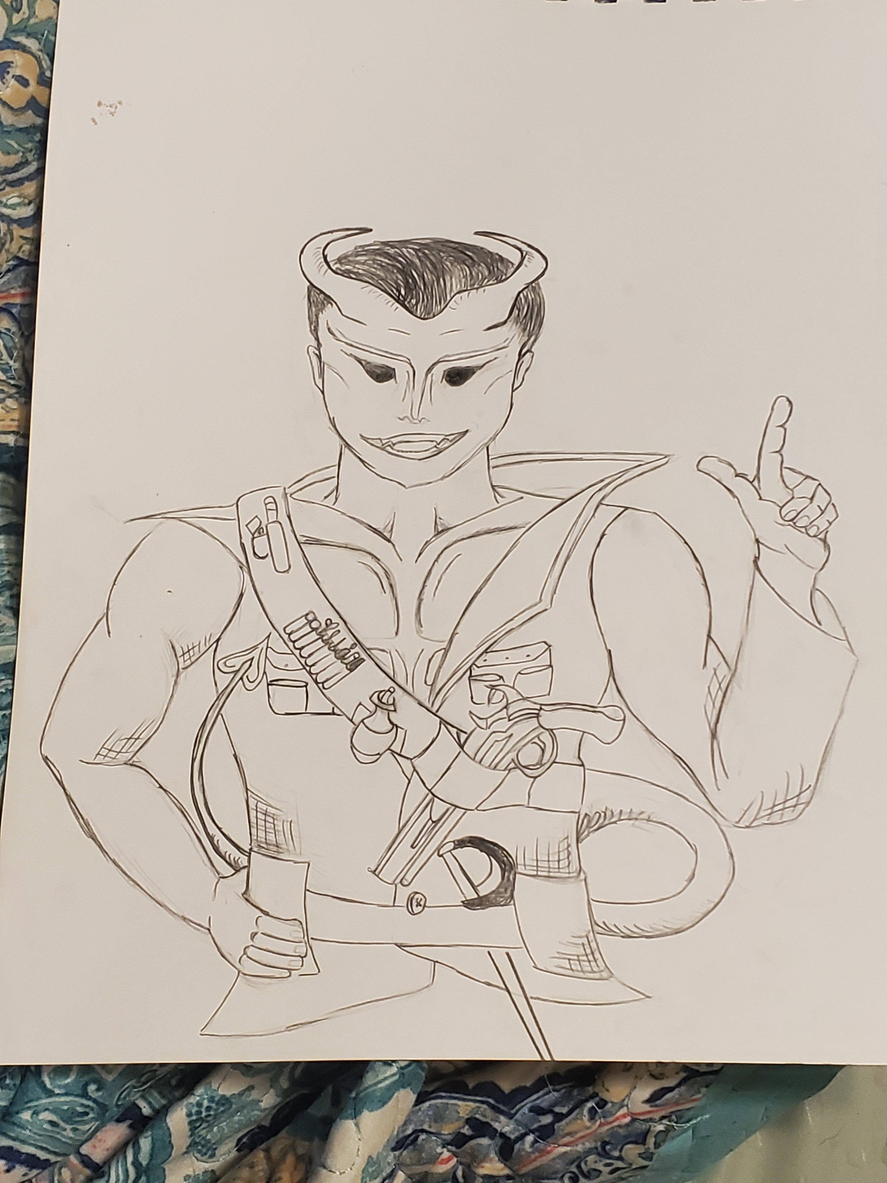 Meet my DnD character, ready for adventure!