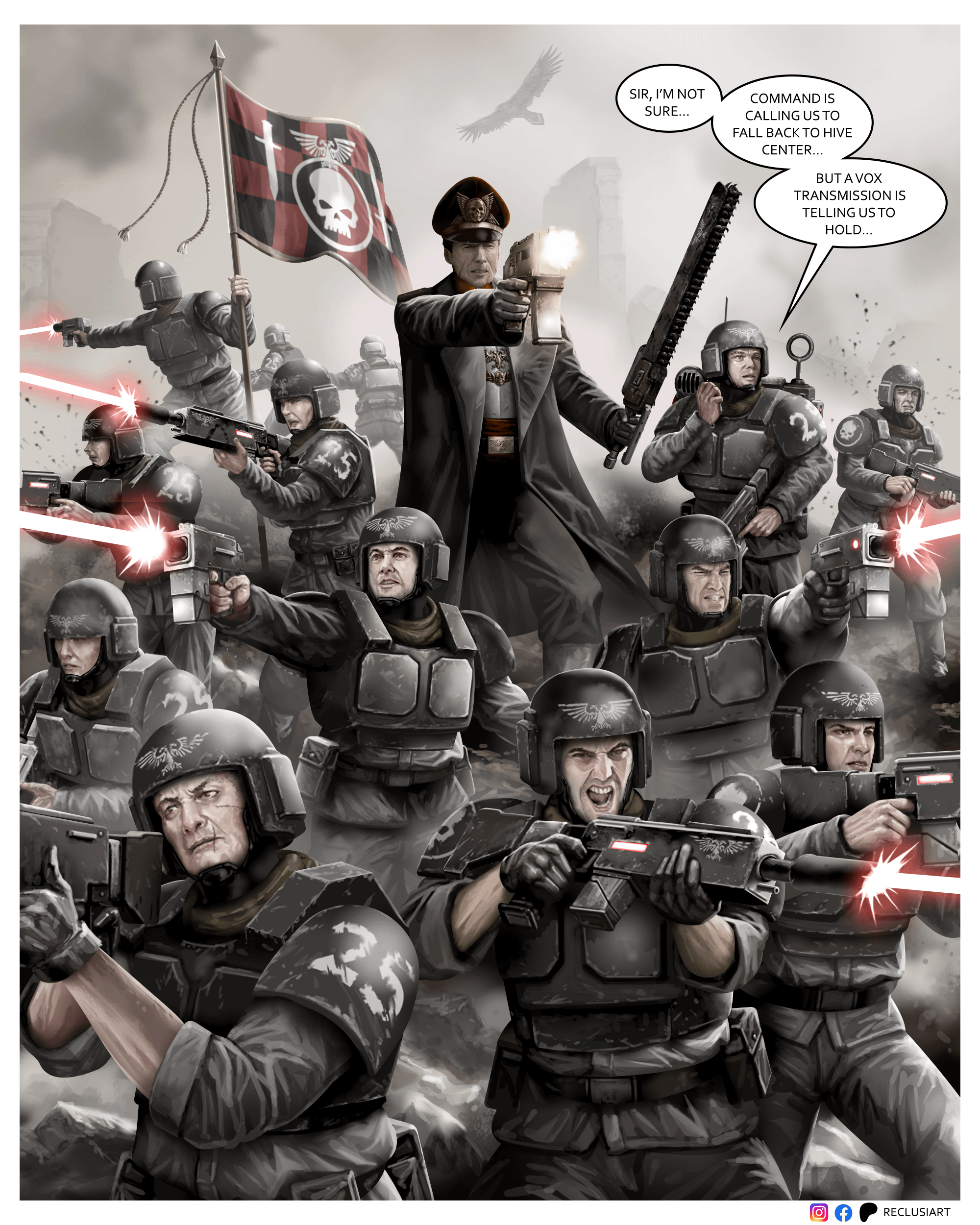 Dive into the epic saga of 'Mercy': A Black Templars fan comic by Reclusiart