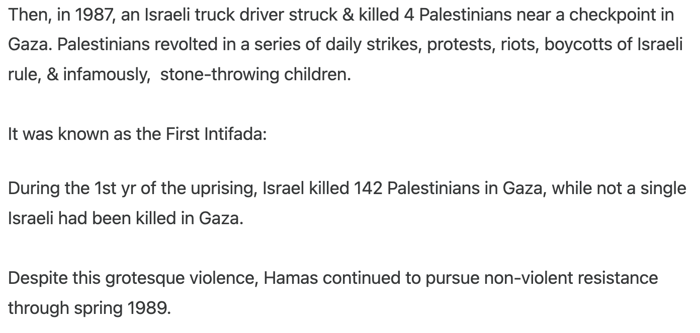 The Impact of Israeli Terrorism on Hamas Radicalization