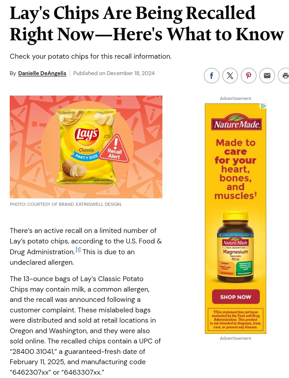 Urgent Recall: What You Need to Know About Lay's Chips