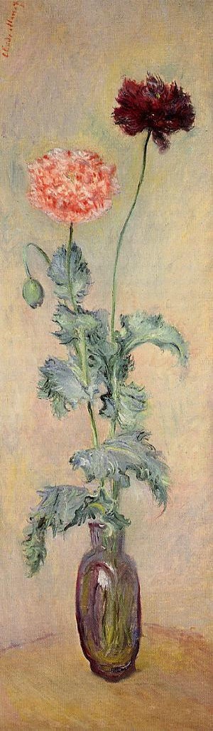 Claude Monet's Stunning Red and Pink Poppies from 1883