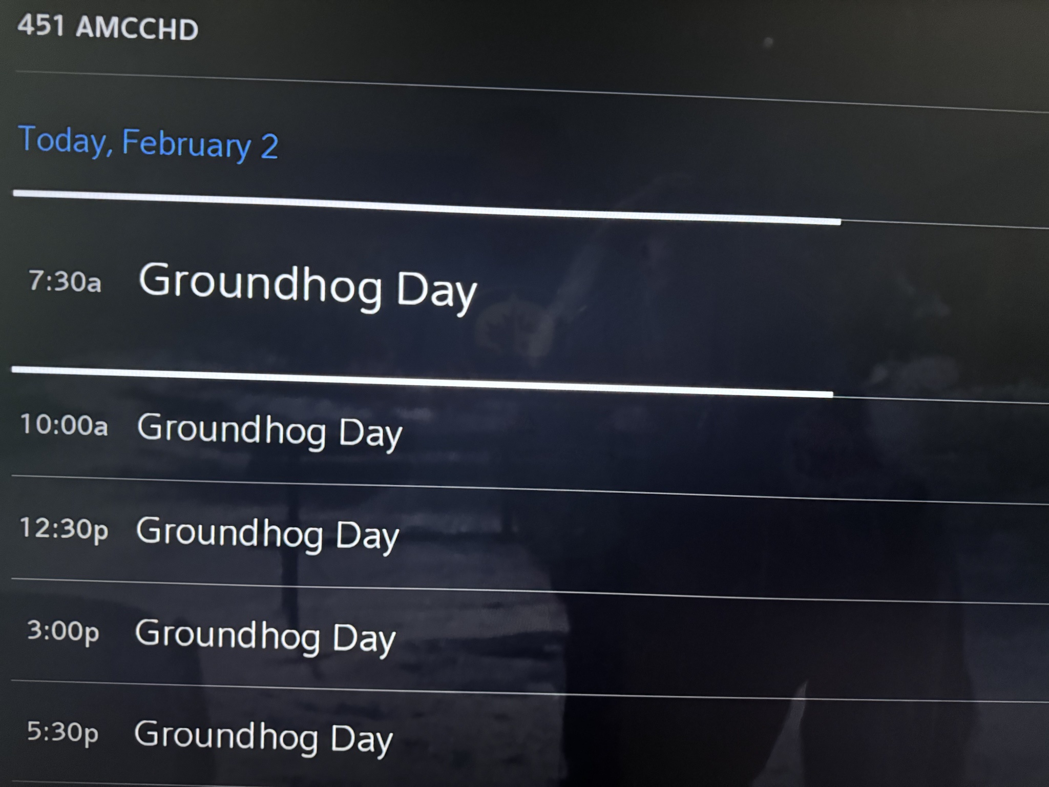 Is It Really Groundhog Day Again?