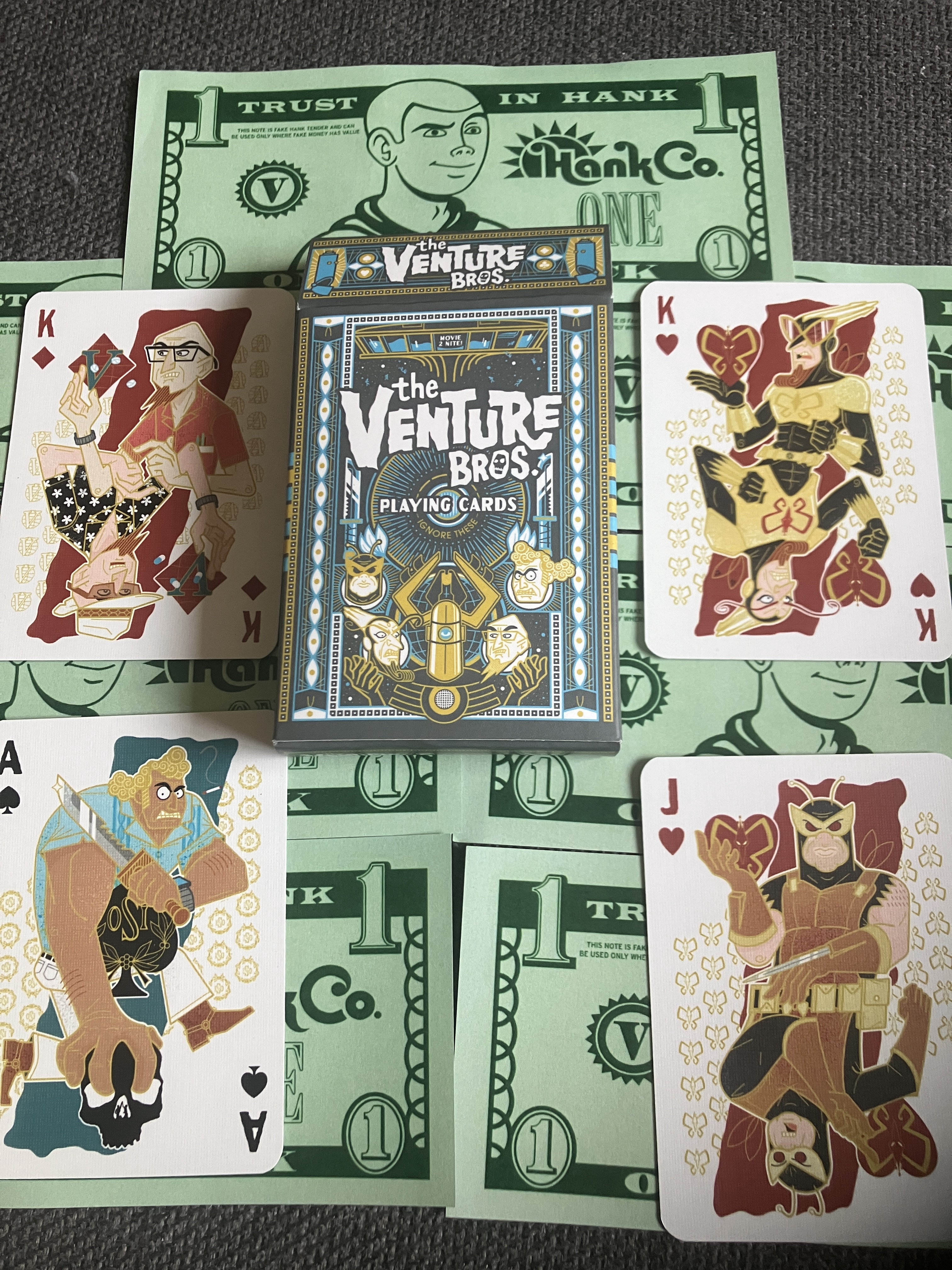 Creative Venture Bros Playing Card Deck Crafted by Fans