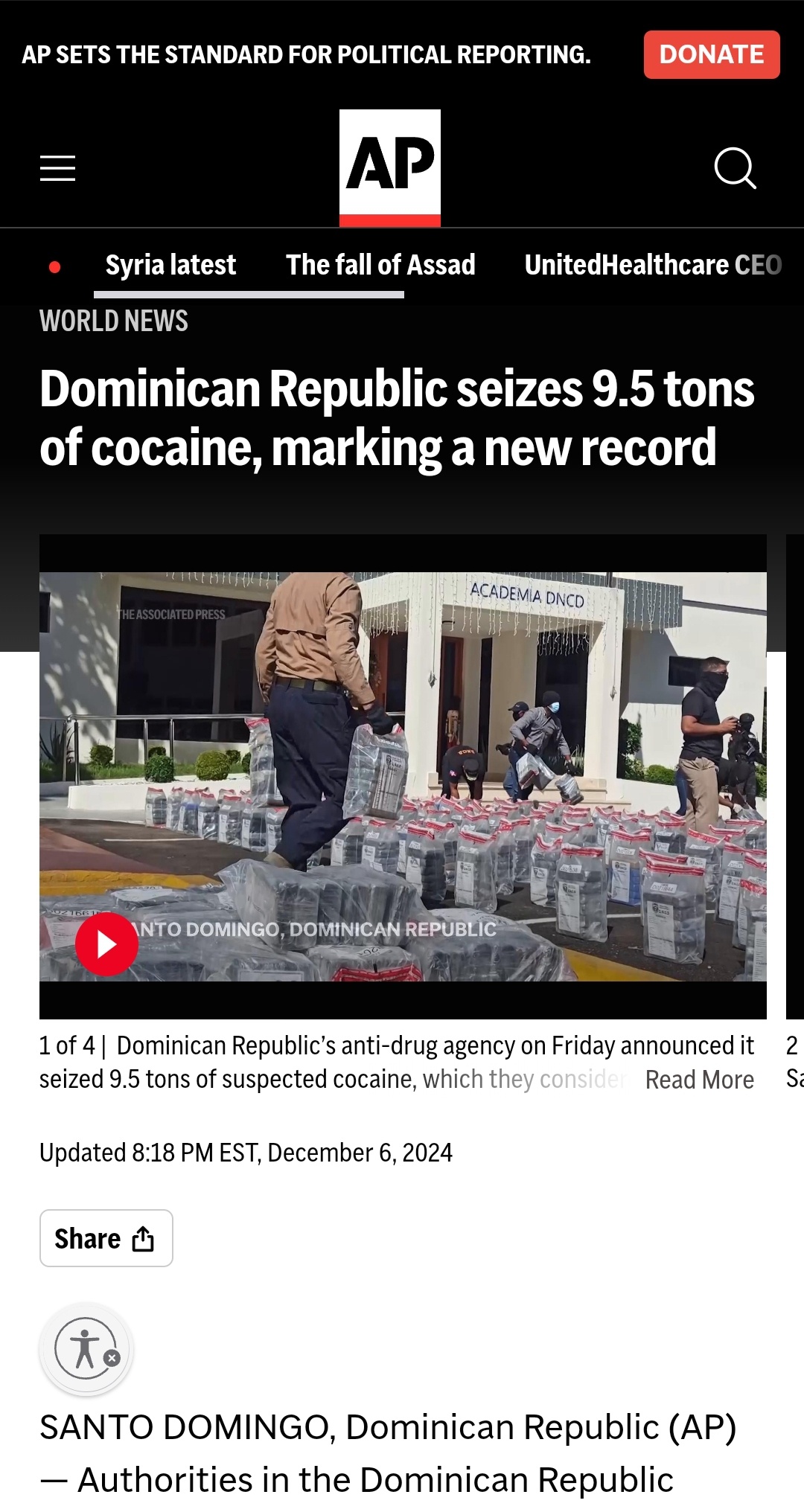 Did you just say 8 tons of cocaine?