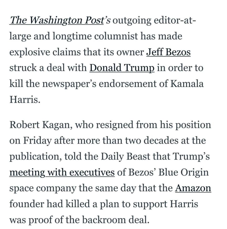 Trump's Meeting with Blue Origin Executives and the Fallout with Bezos