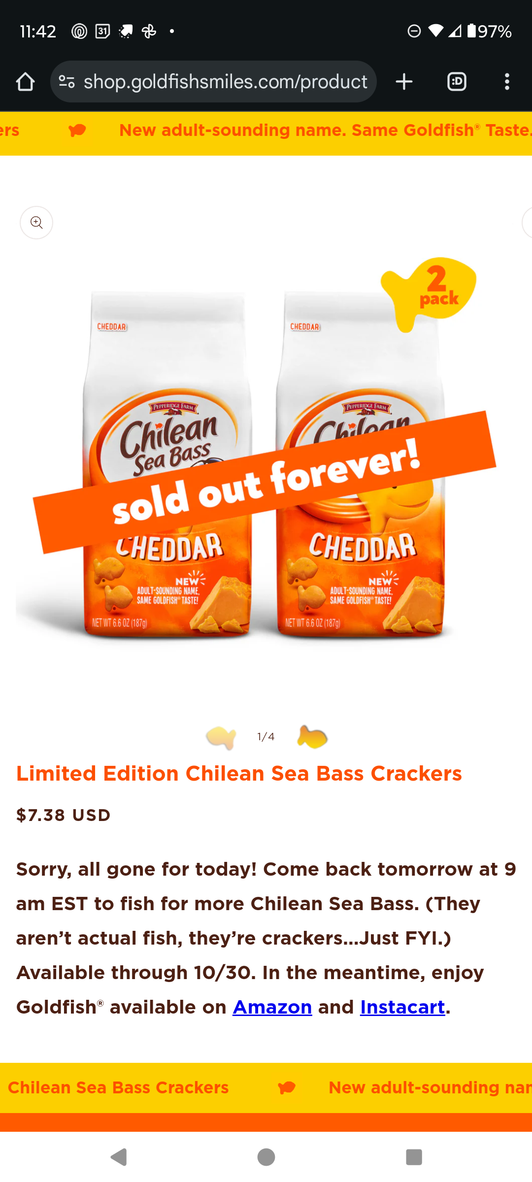 Heartbroken Over the Chilean Sea Bass: My Welfare Check Didn't Arrive in Time