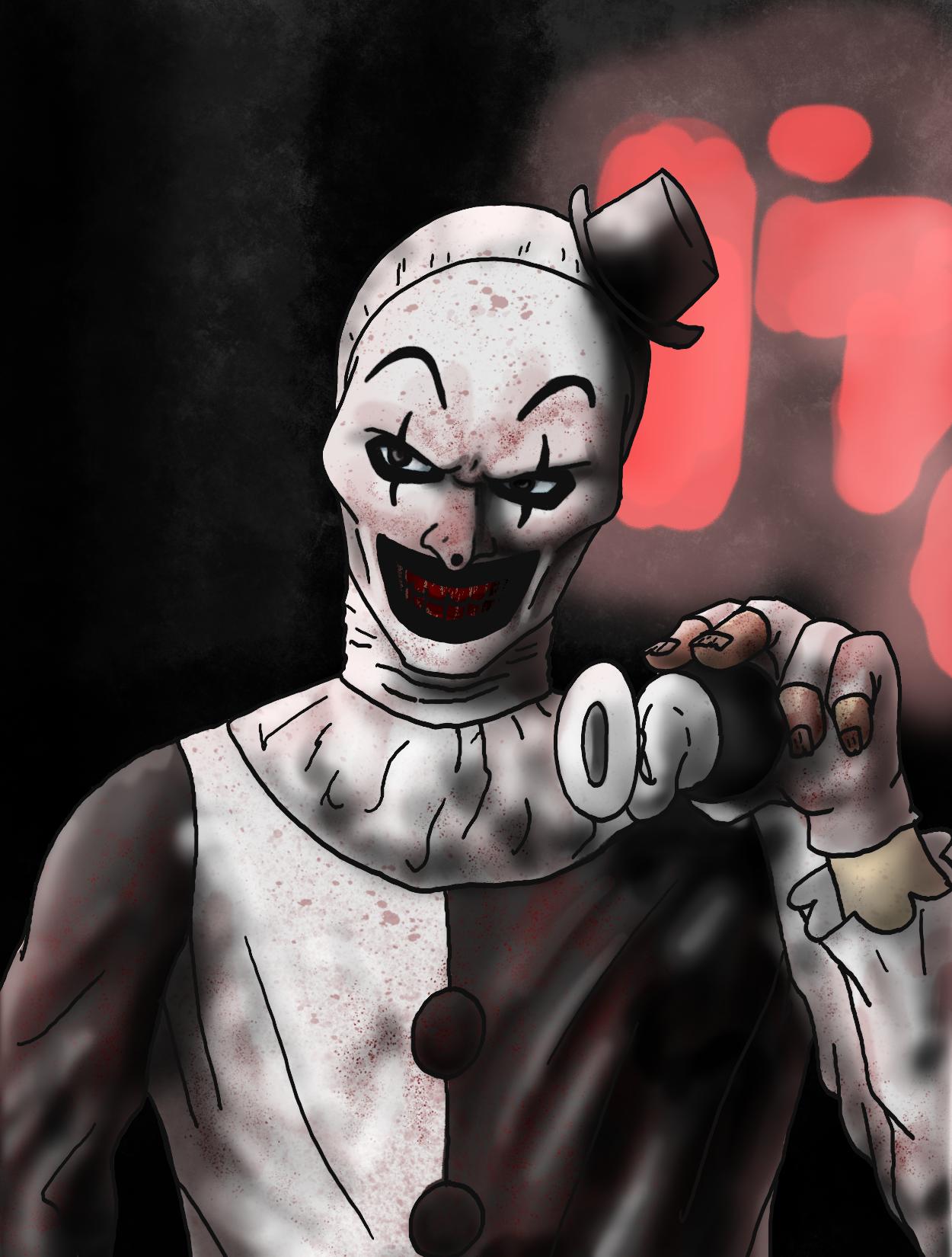 Chilling Spooky Art Featuring Art the Clown