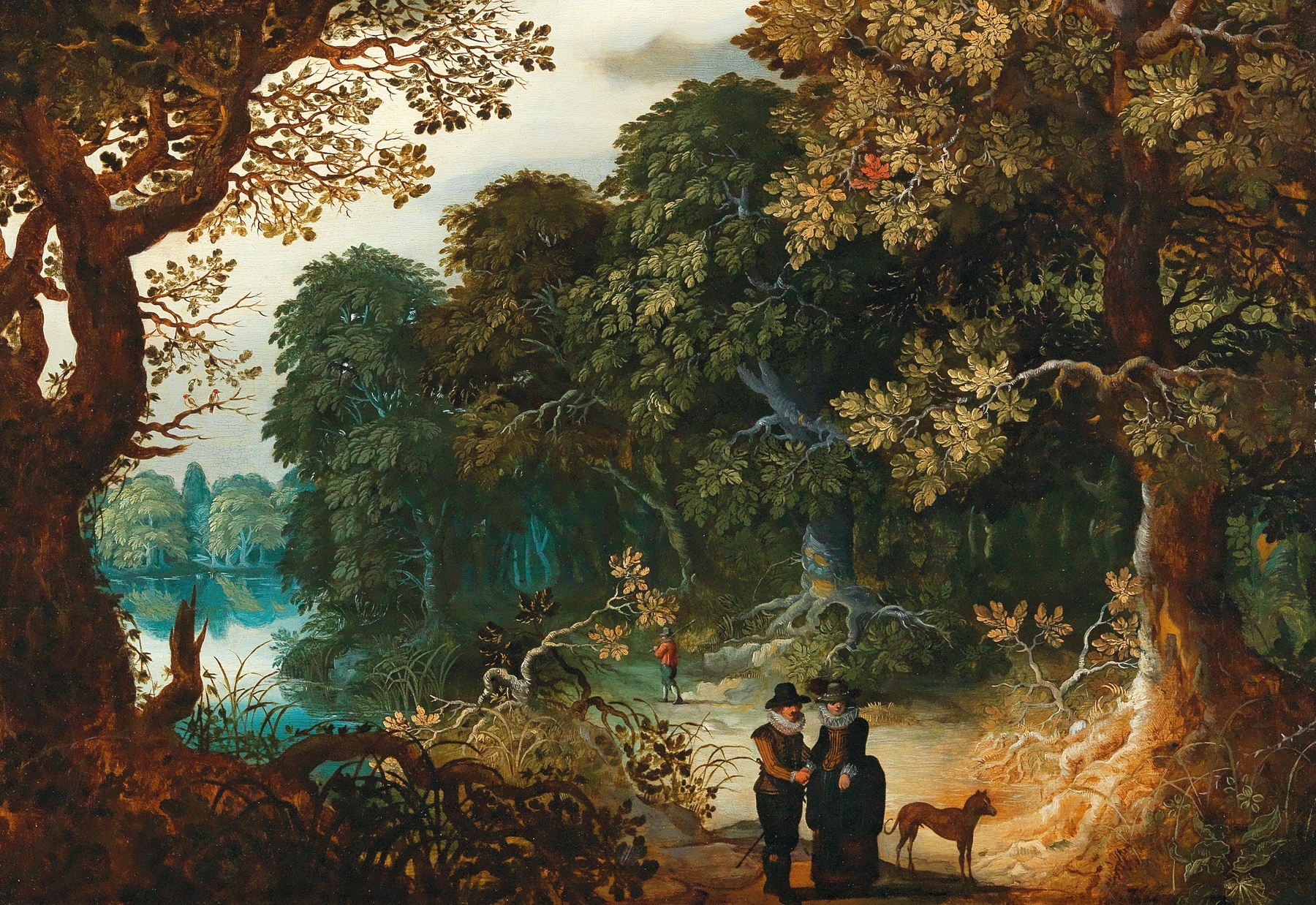 Exploring the Romantic Charm of Sebastian Vrancx's Wooded Landscape