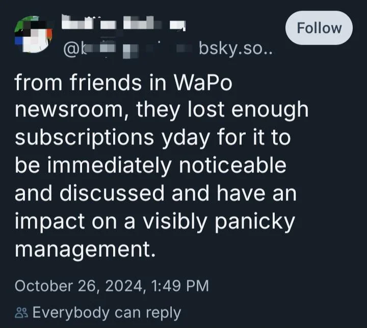 The Ripple Effect of Washington Post Cancellations: Keep It Going!
