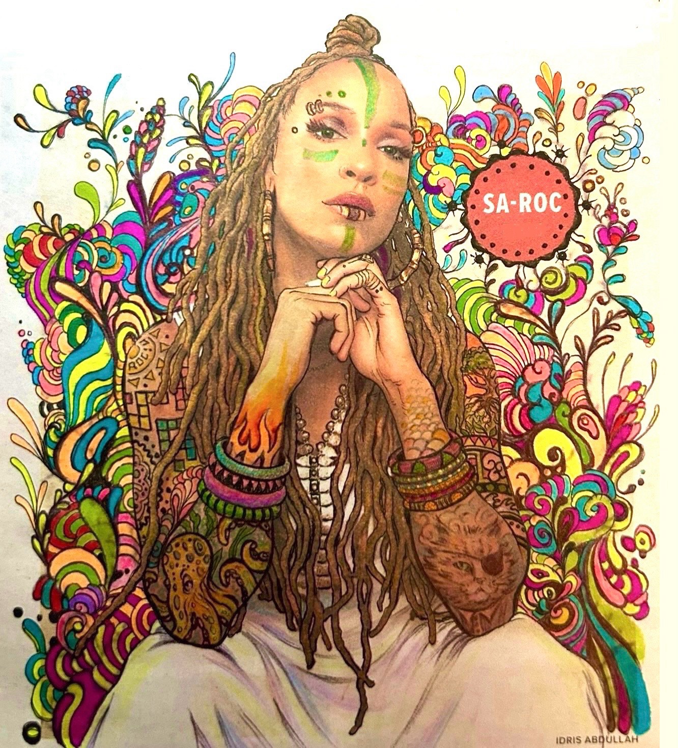 Sa-Roc: A Creative Journey with Bluelight Newspaper Art