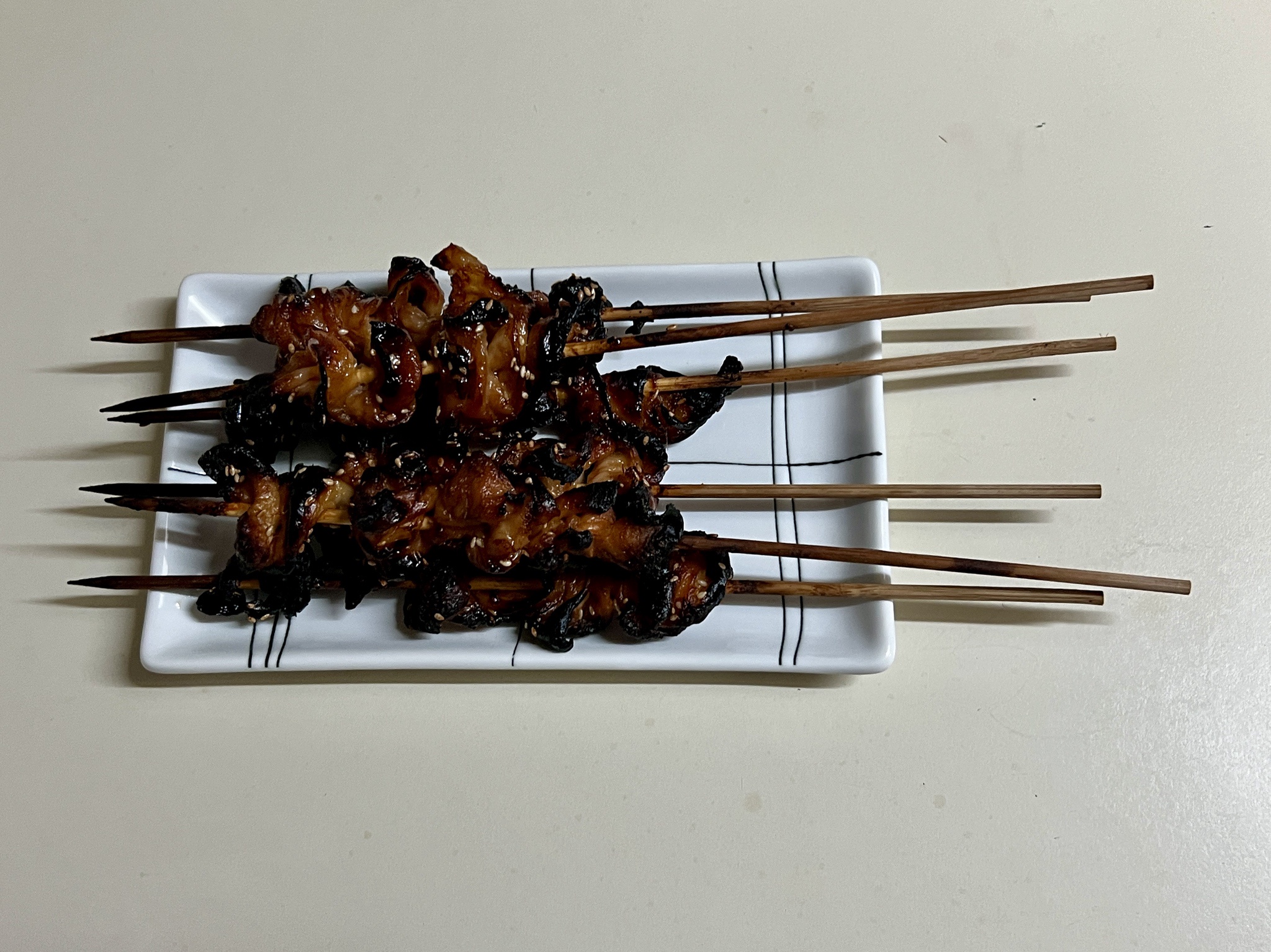Delicious Kawa Yakitori: Savory Chicken Skin Skewers
