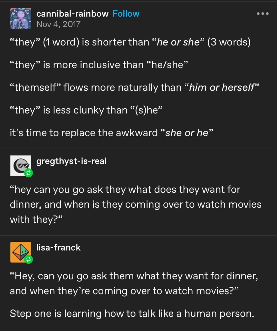 Understanding the Singular 'They'