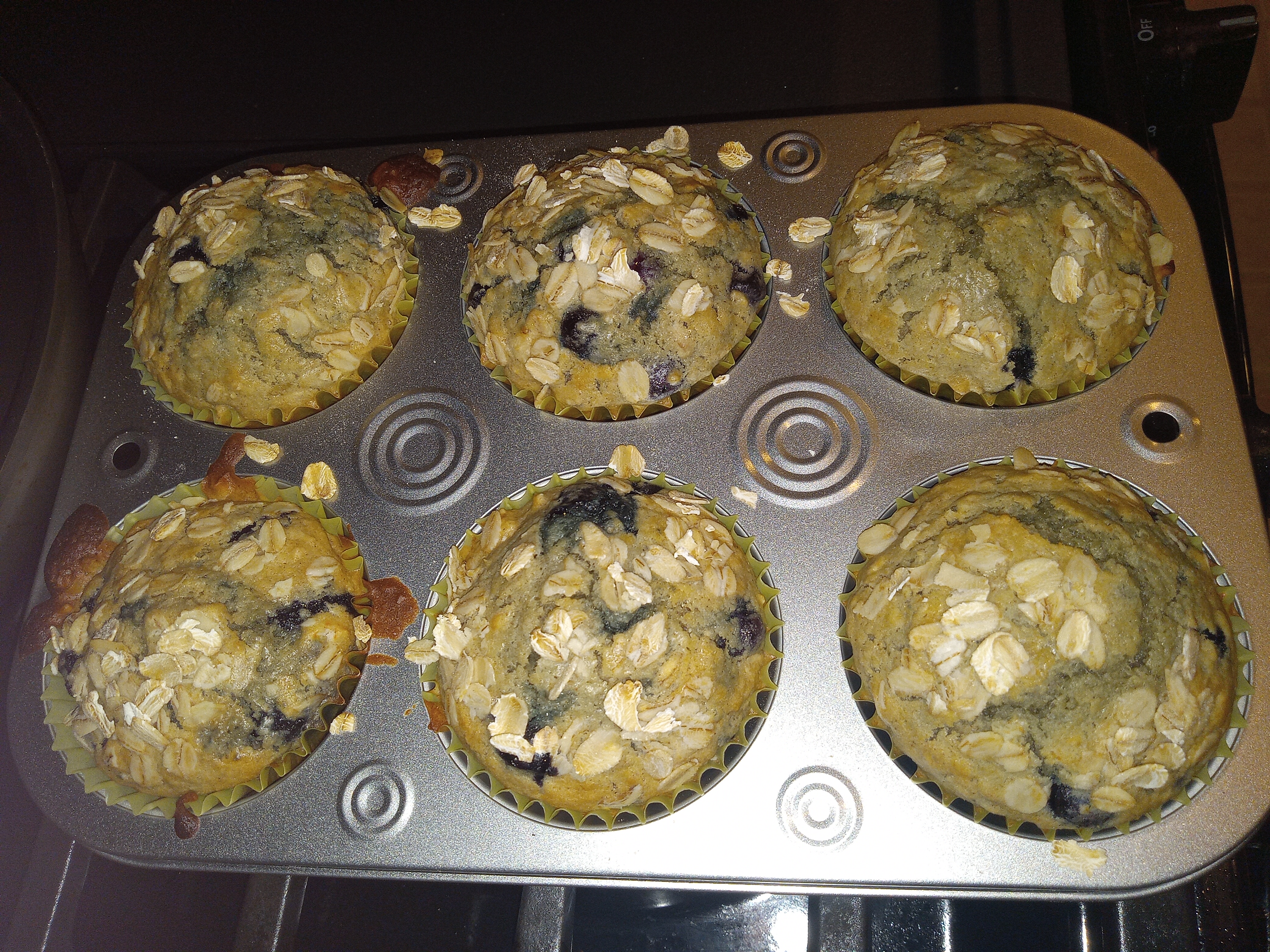 Perfectly Baked Blueberry Muffins, Check!