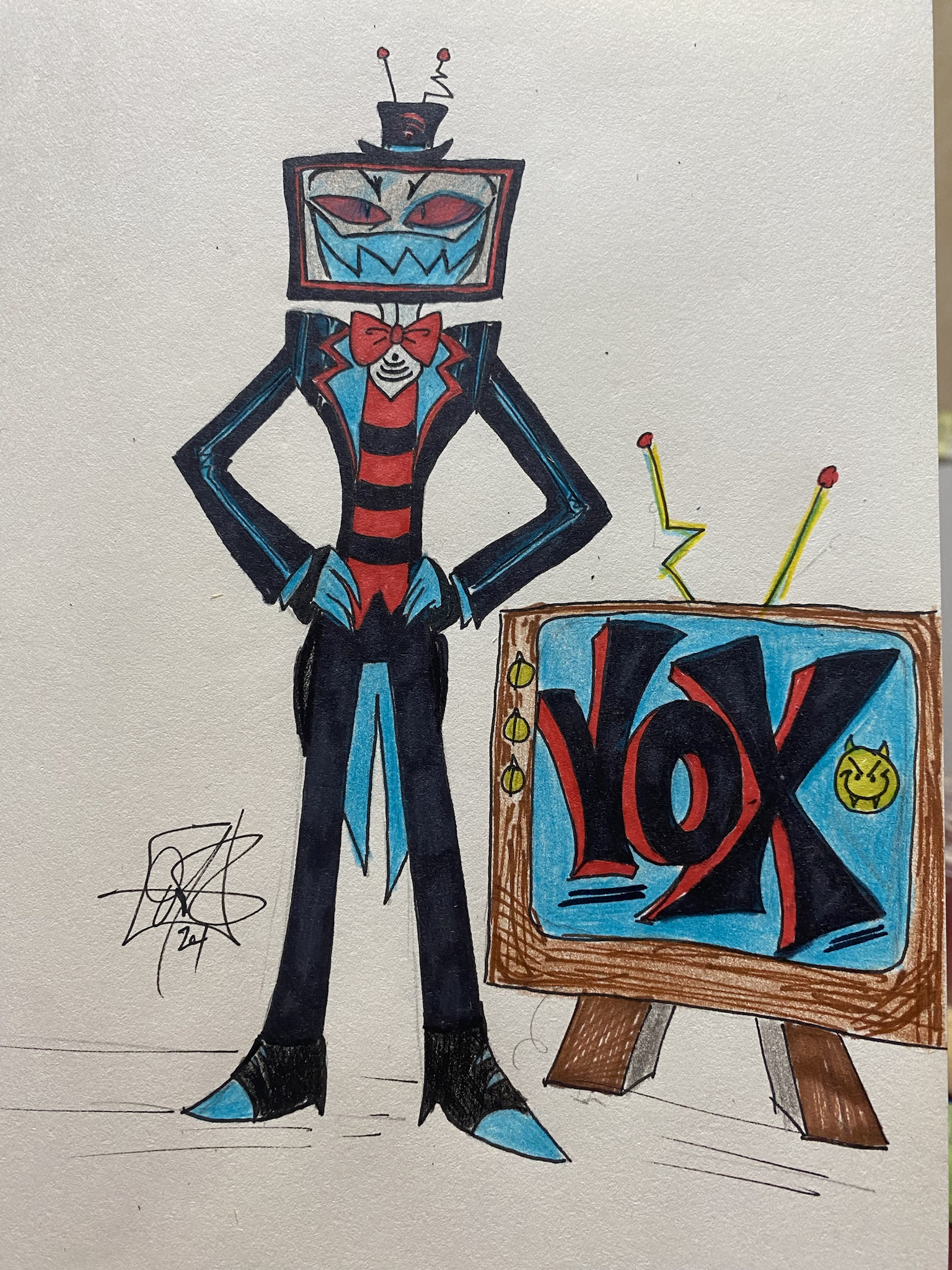 Check out my Hazbin art collection! (Note: All images except the last are inspired by other works; the final piece is my original creation)