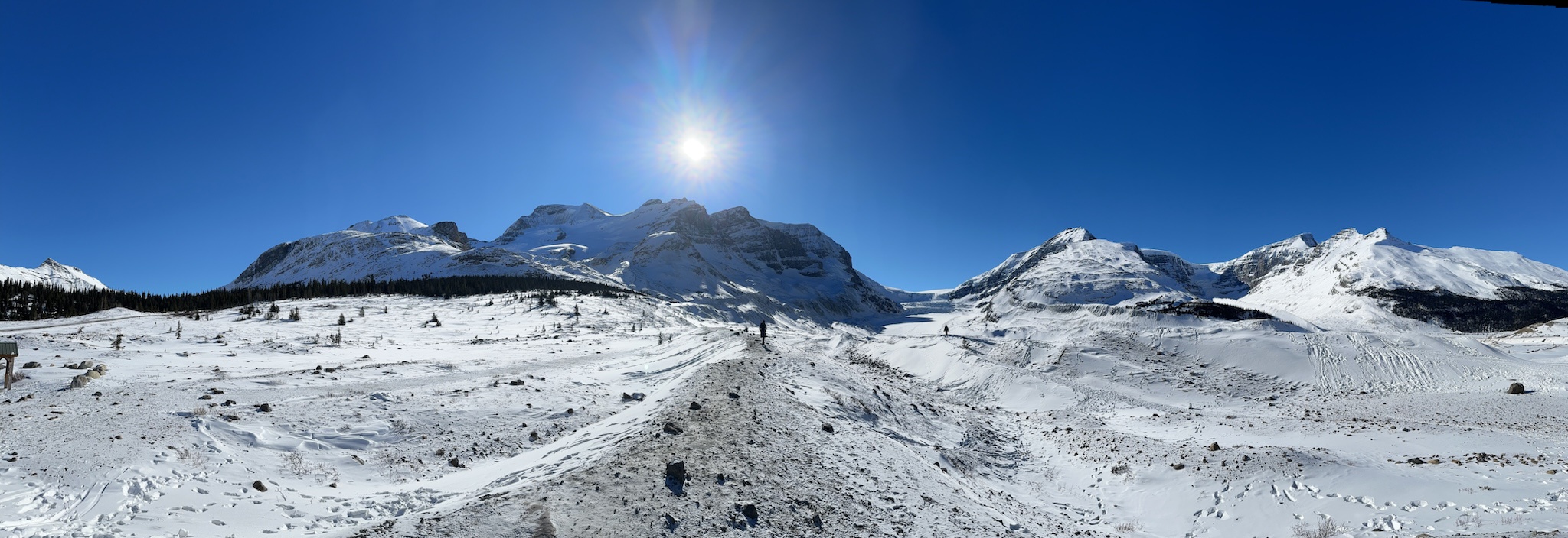 Capturing Athabasca Glacier on February 17, 2025