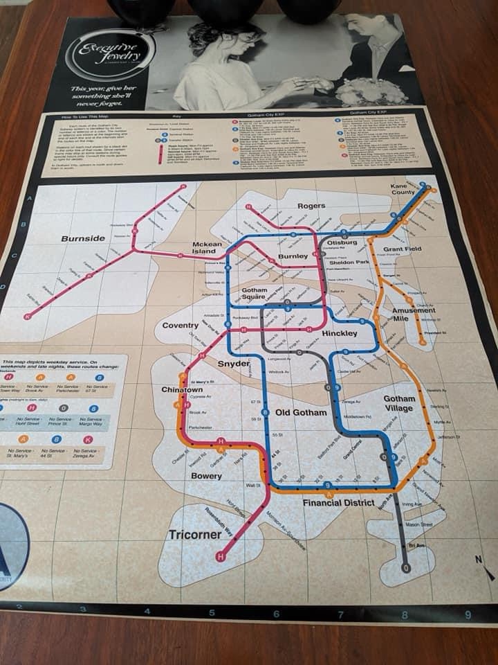 Navigating Gotham: The City Transit Map