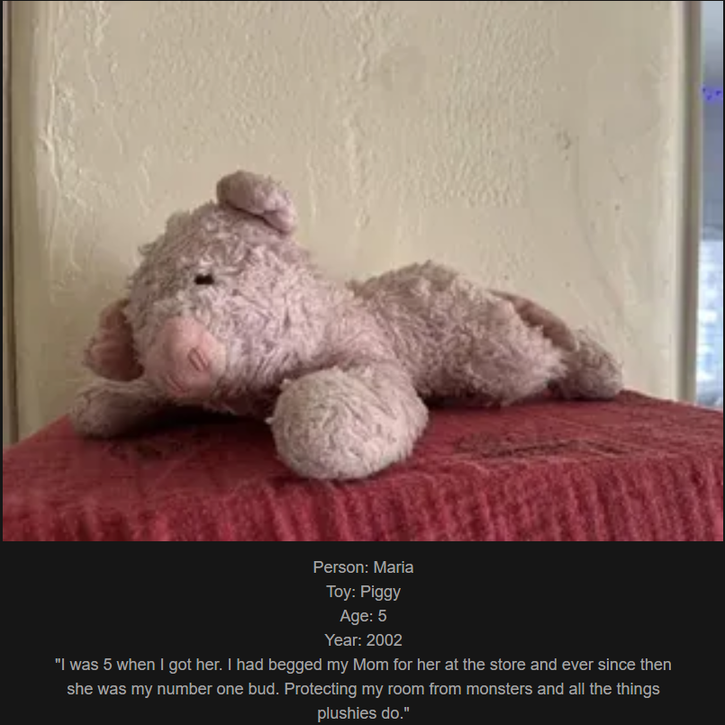 Day 856: Join My Journey at ww.saidtheskinhorse.com - Celebrating Childhood Toys with Piggy!