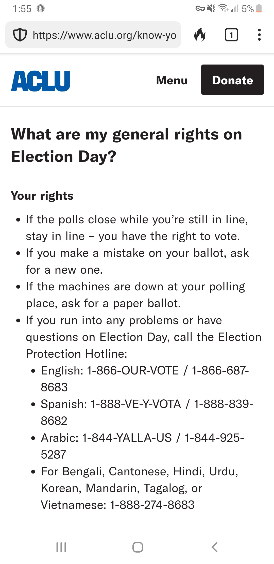 Essential voting information for tomorrow's big day!