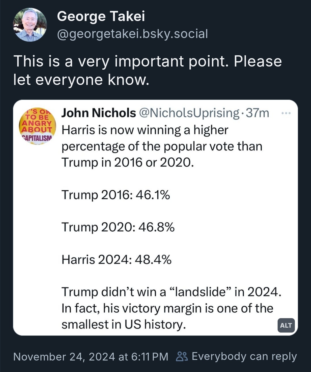 This Definitely Isn't a Landslide, Trust Me!