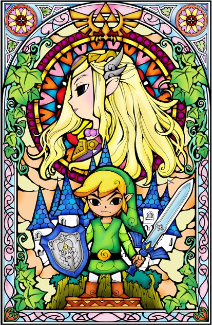 Stunning stained glass art inspired by Wind Waker