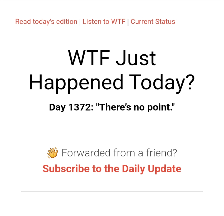 What Just Happened Today? A Look Back at Day 1372