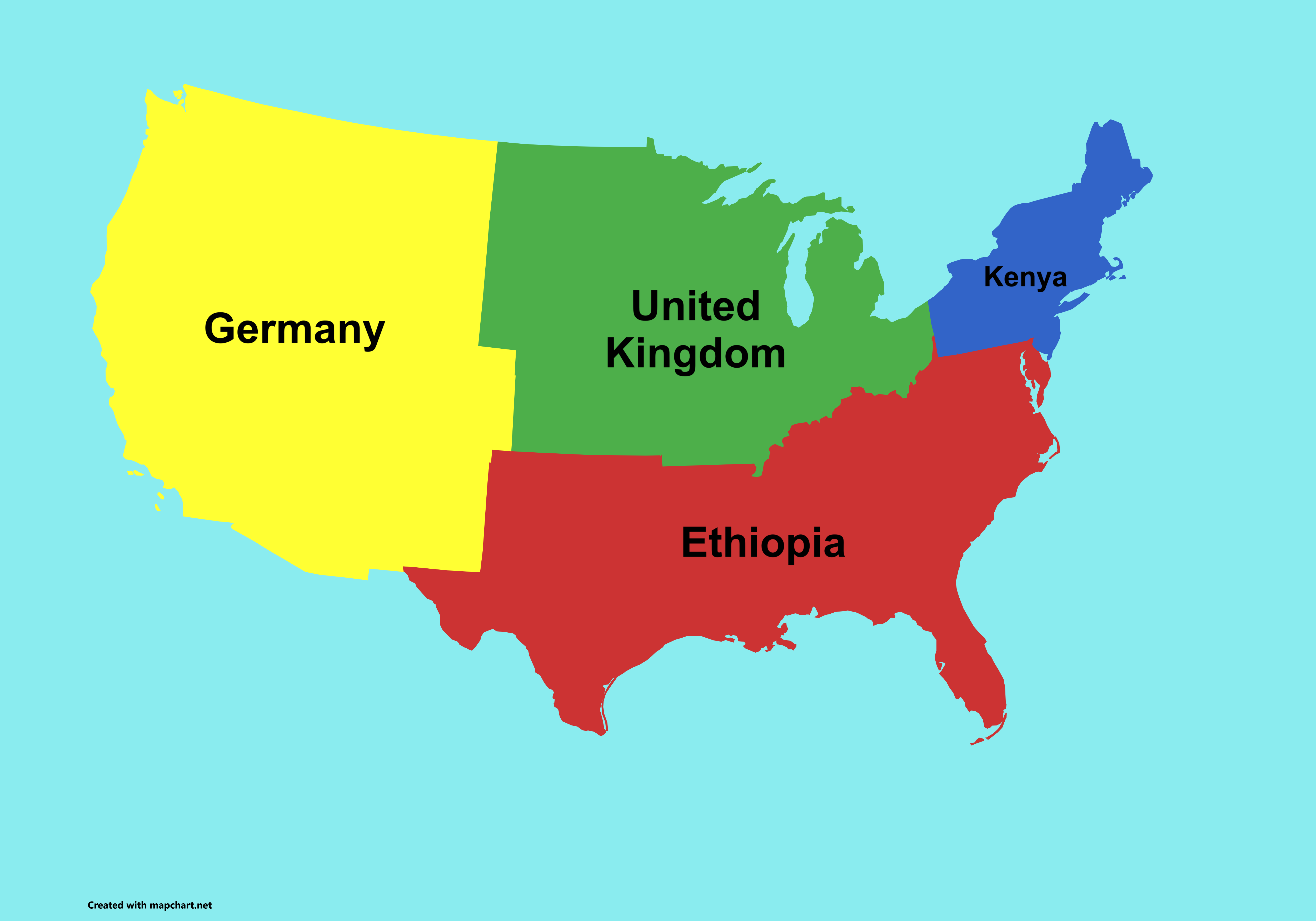 Comparing US Regions to Countries with Similar Populations