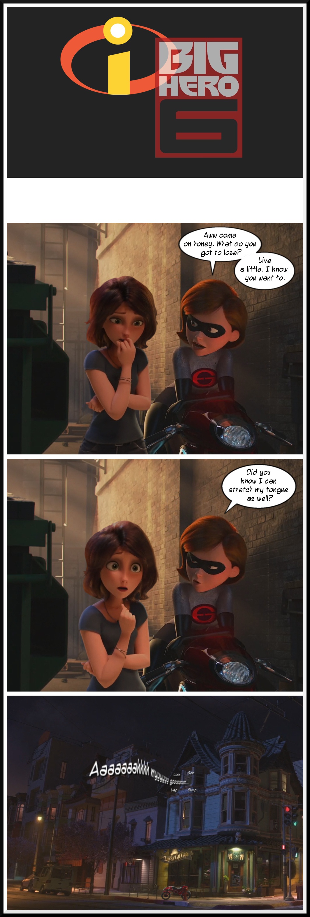 Elastigirl Takes on Aunt Cass - Original Creation