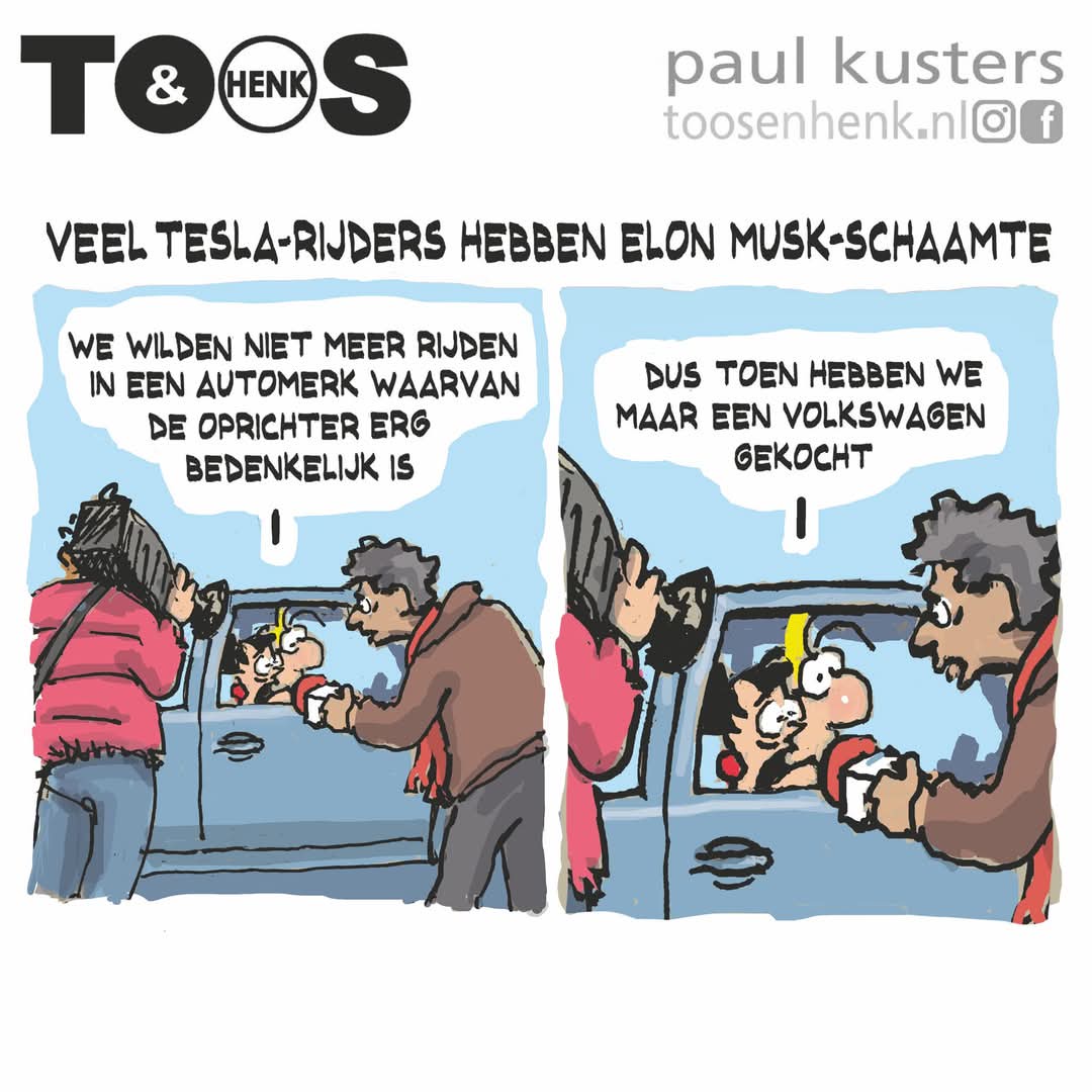 A Dutch Comic Strip That Pokes Fun at Elon Musk's Embarrassment