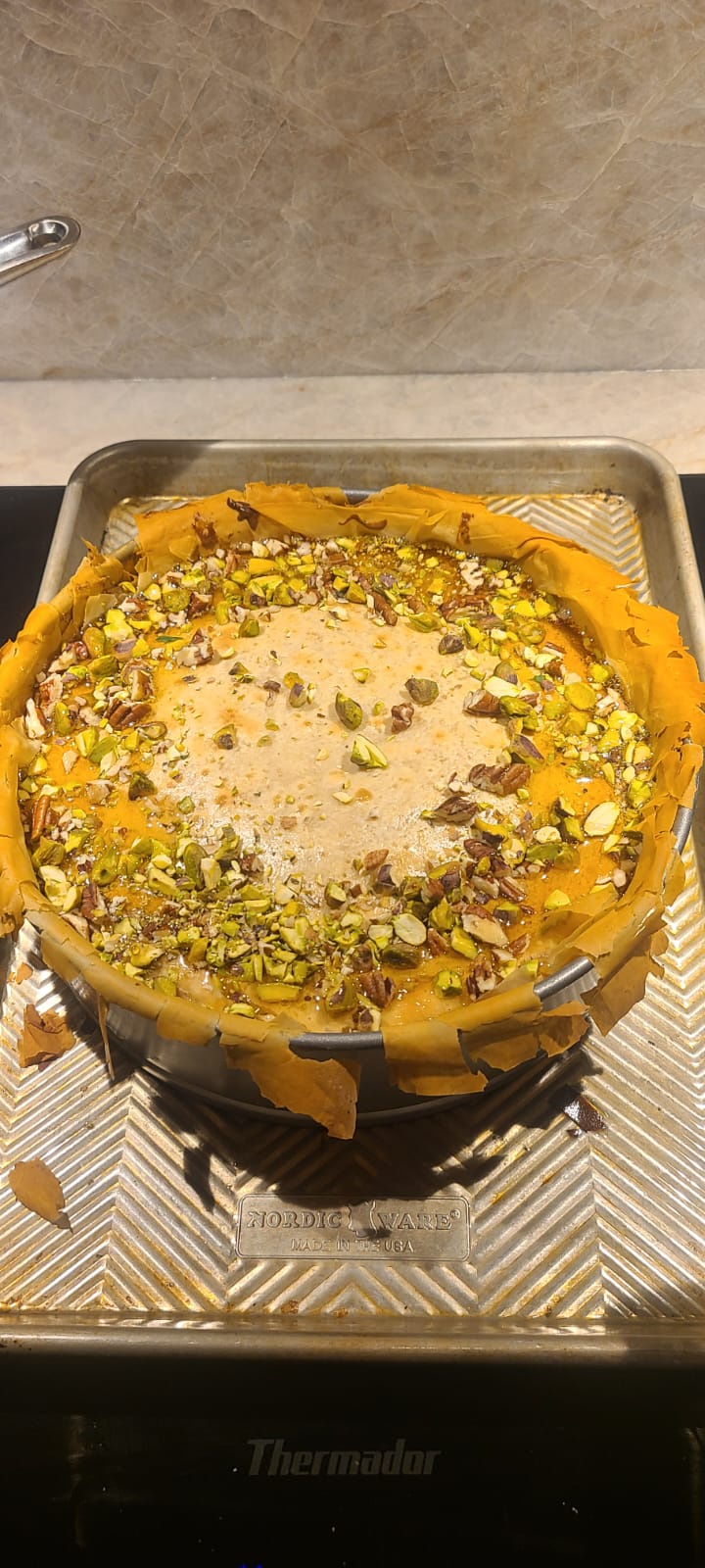 New Year's Eve Delight: Baklava Cheesecake Extravaganza