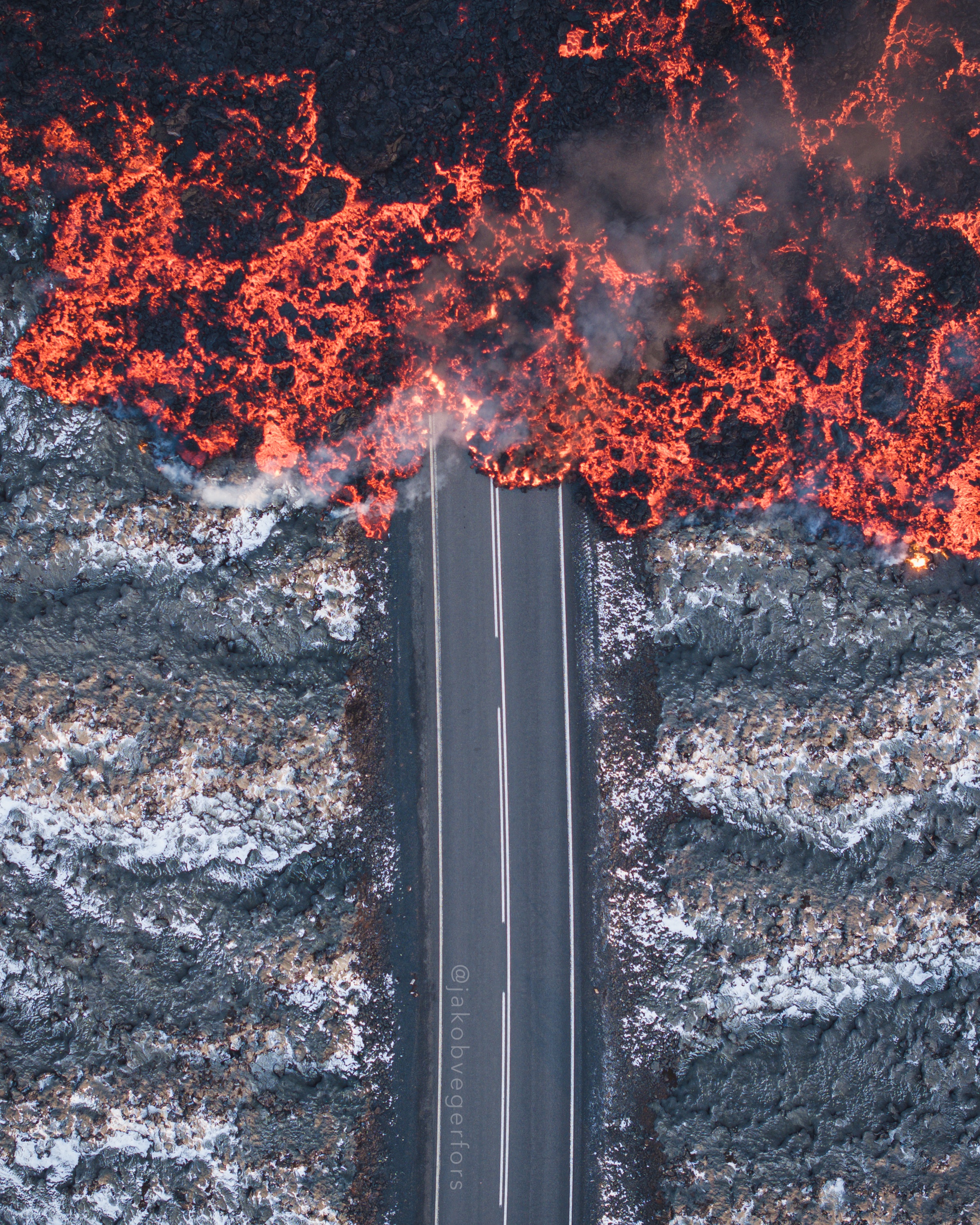 Lava Reclaiming Its Territory