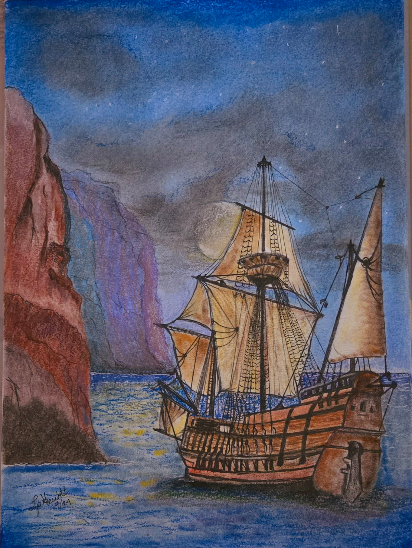 Sailing Under the Stars: A Midnight Adventure