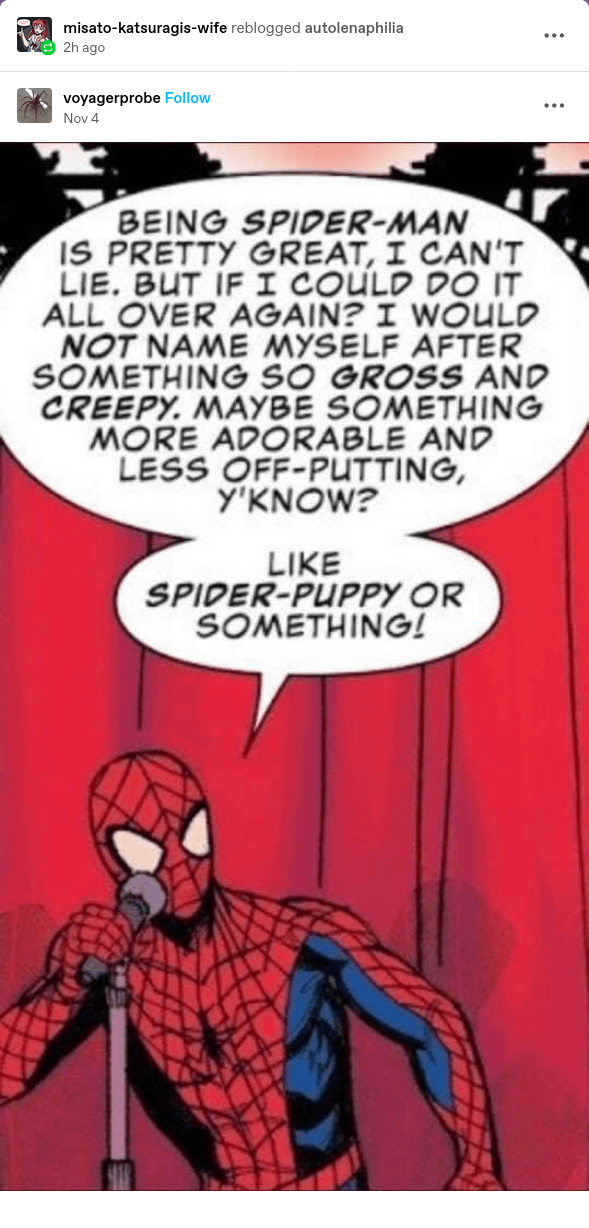 The true identity of Spider-Man revealed!