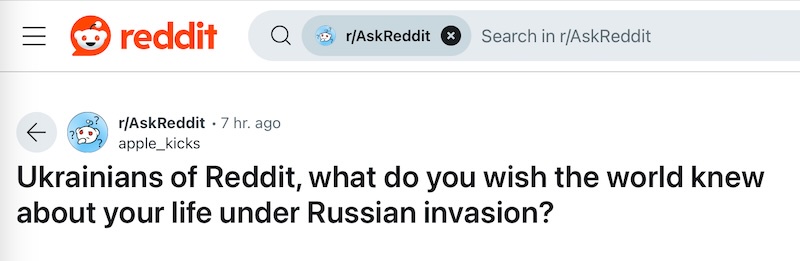 Ukrainians, What Do You Want the World to Understand About Life Under Russian Occupation?