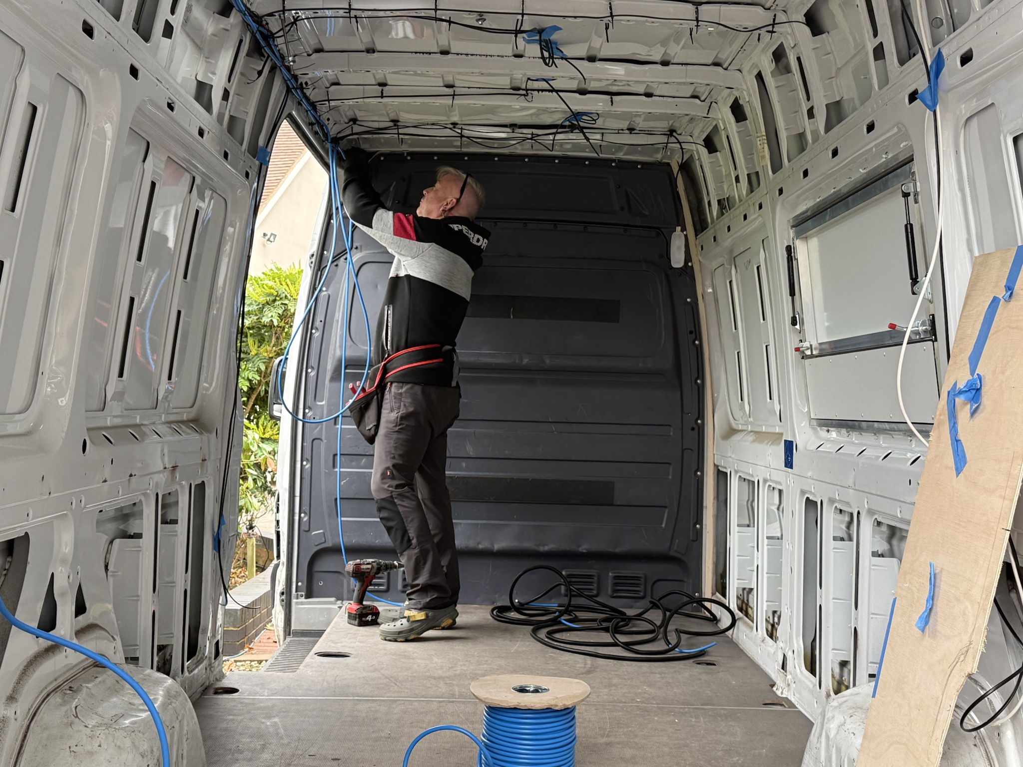 Transforming a stripped Merc Sprinter van into a food van: the journey from bare bones to beautiful!
