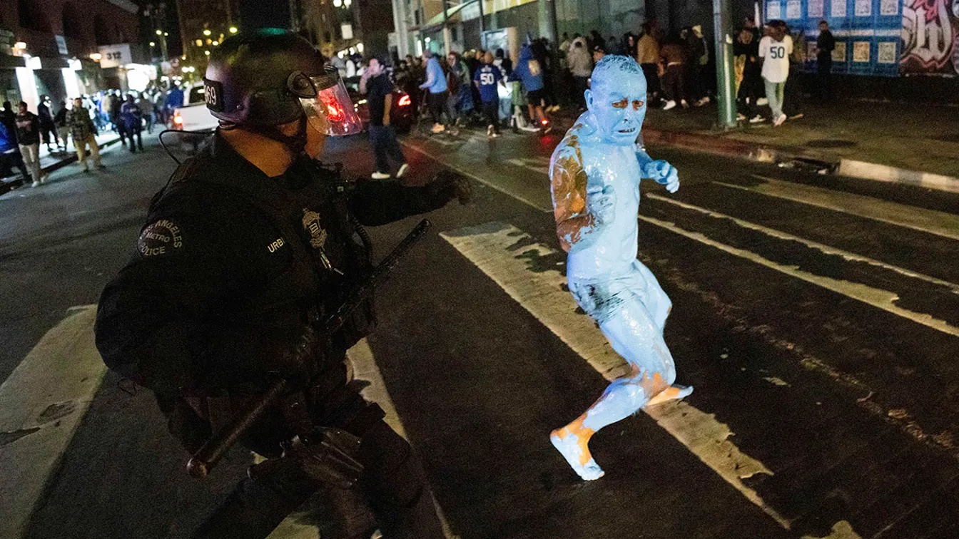 When the color blue just doesn't match the vibe