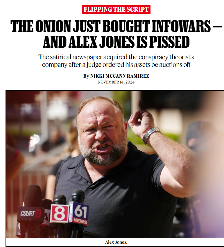 This is some legendary trolling from The Onion!