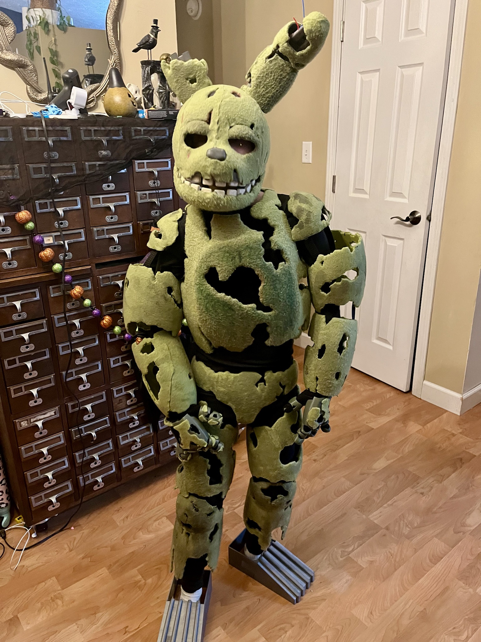 Check Out My Son's Impressive DIY FNAF Springtrap Costume!