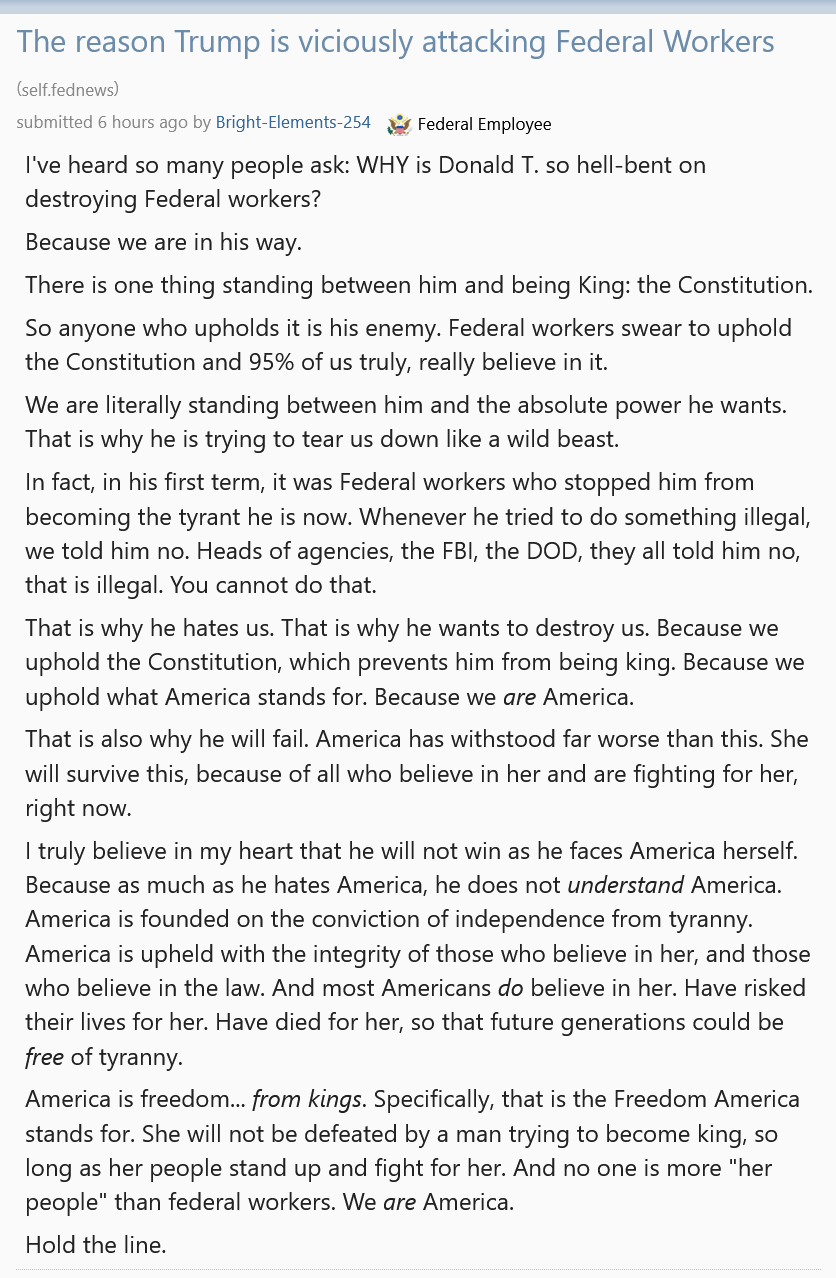 Unpacking the reasons behind Trump's fierce attacks on Federal Workers.