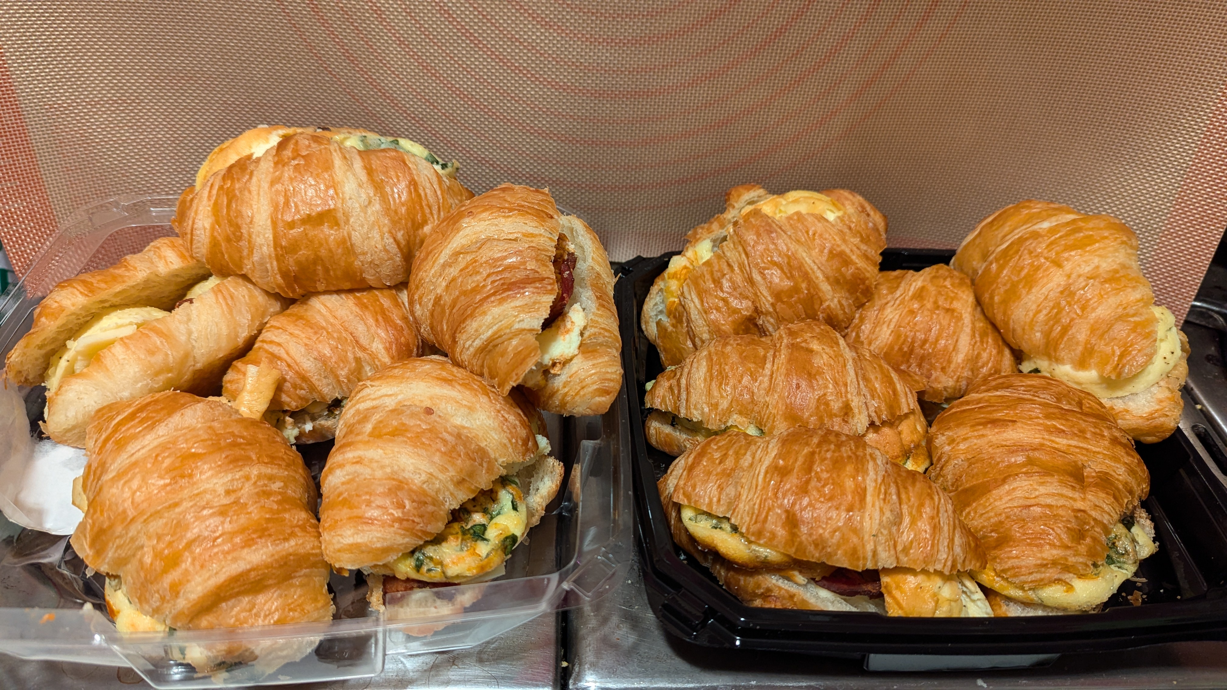 Meal prepping the ultimate breakfast sandwich.