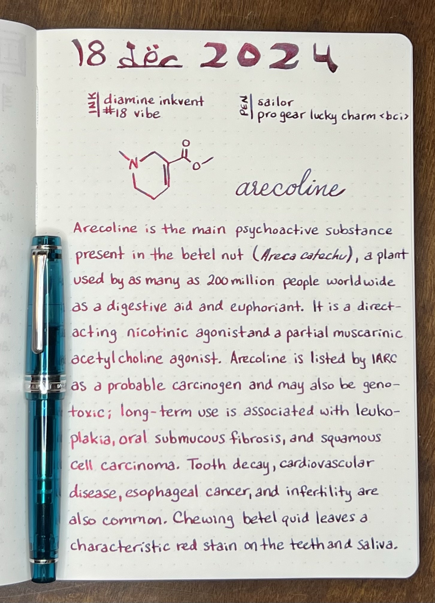 Tox-inkvent 2024: Day 18 of the adventure!