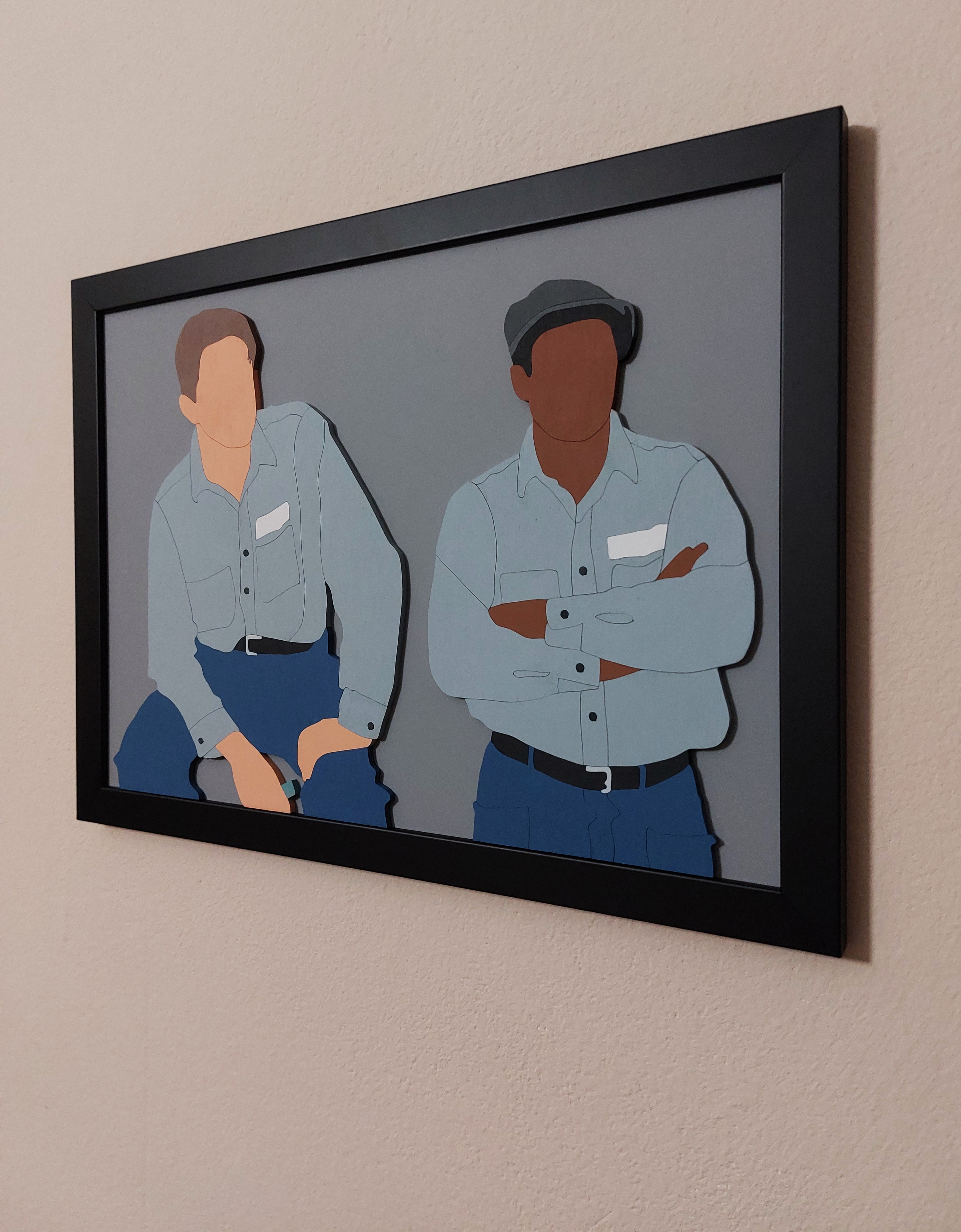 Minimalist Art Alert: Check Out My Shawshank Redemption Wood Wall Piece!