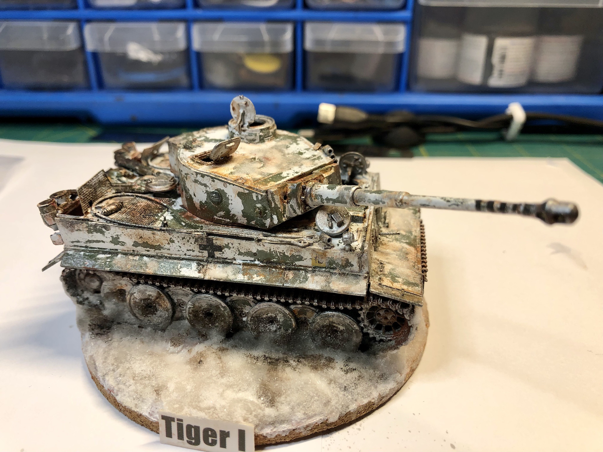 Incredible details of the 1/72 Tiger model